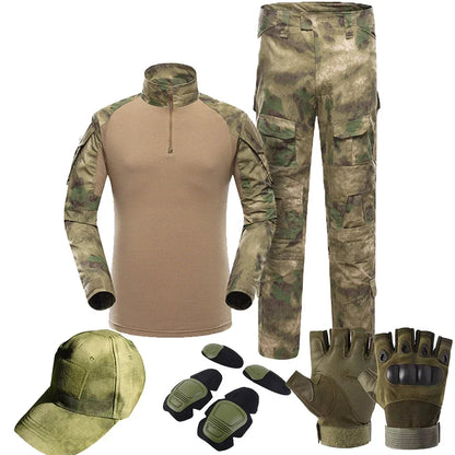 Tactical  Uniform Suits Milit Outdoor Camouflage Suit Hunting Shirts Pants Fish Trainning Airsoft Paintball Clothes Sets