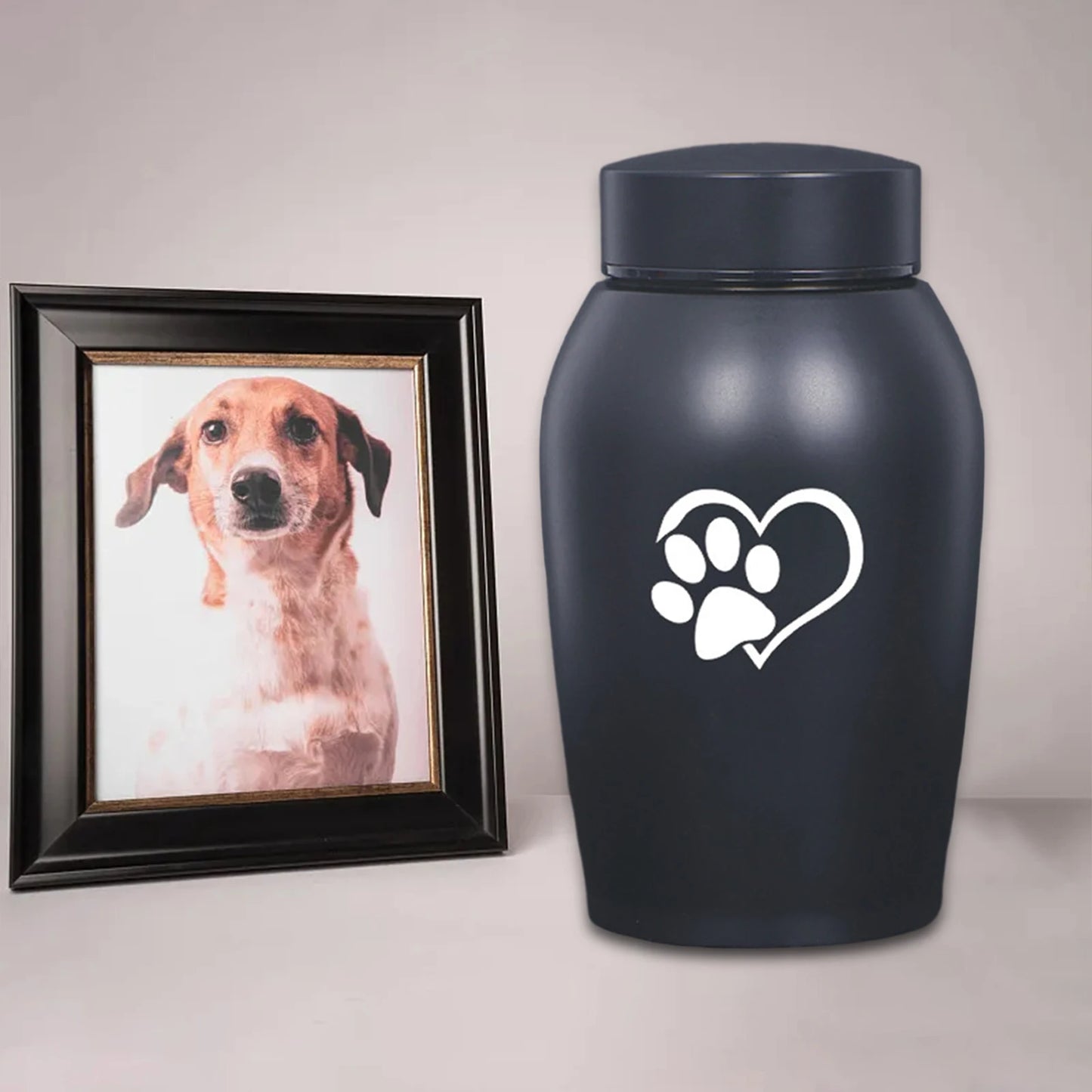 Dog Cat Ashes Funeral Cremation Urn Remembrance Gift Retain Memories Pet Burial Durable Stainless Steel Pet Urn Premium Urn