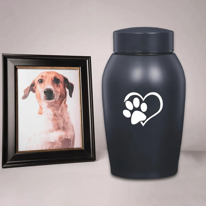 Dog Cat Ashes Funeral Cremation Urn Remembrance Gift Retain Memories Pet Burial Durable Stainless Steel Pet Urn Premium Urn
