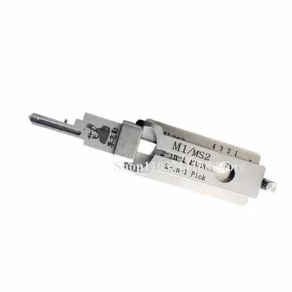 LISHI M1/MS2 2 in 1 Lock Pick and Decoration Tool for Locksmith Quick Open Master Lock for American Door Lock Professional Tool