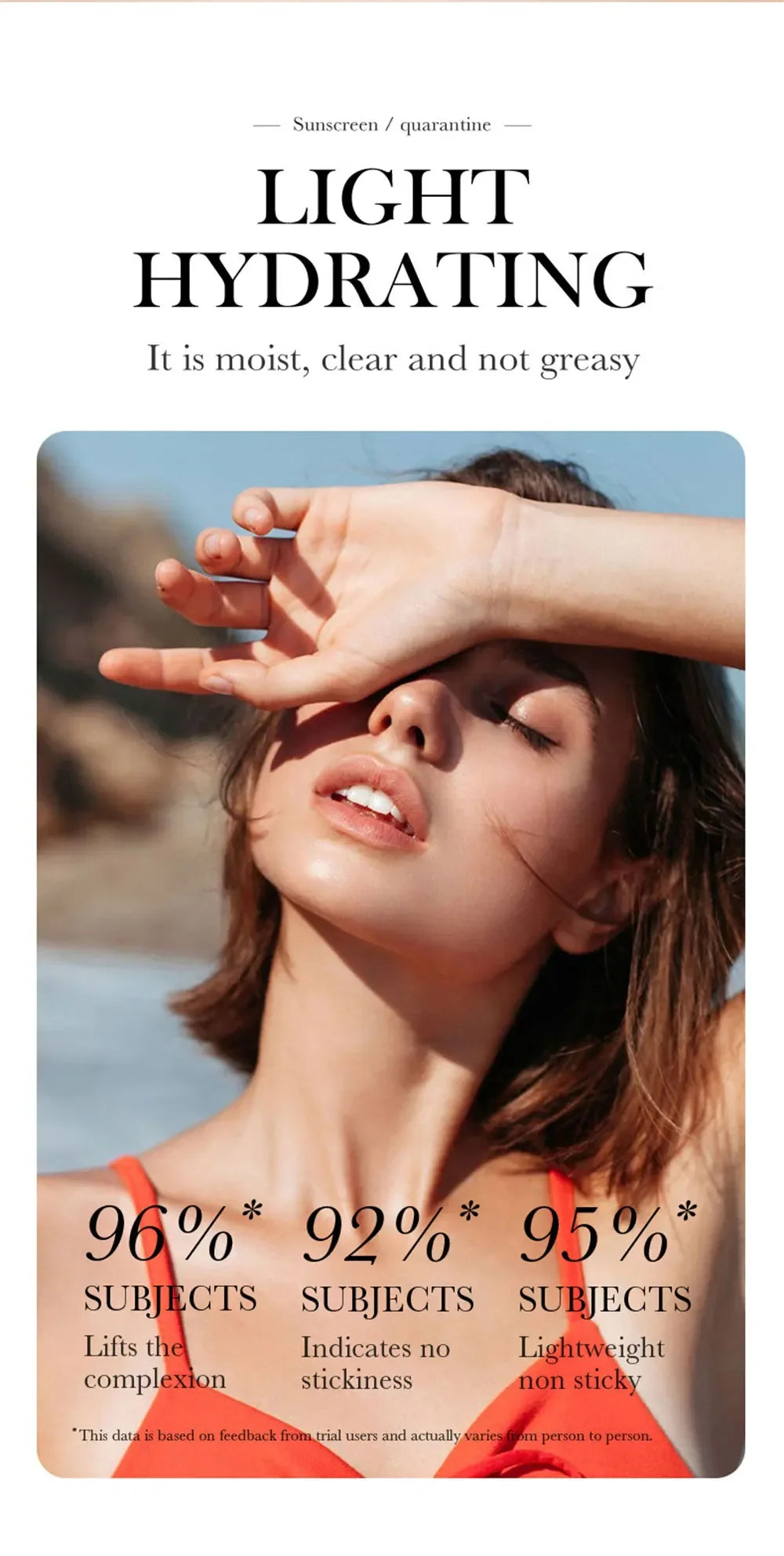 SPF50+ Makeup Primer Moisturizing Isolation Cream Invisible Pores Facial Base Brighten Correcting Skin Tone Refreshing Cosmetics