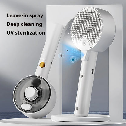 3in1 Cat Hair Brush Brush Pet Hair Remover steam Brush for Dogs Steamy Pet Brushs Anti-Static for Effective Hairs Removal Furry