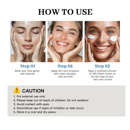 345 Relief Cream Address Blemishes Nourish Skin And Provide Moisturizing And Calming  Lifting Beauty Moisturizer Korean Product