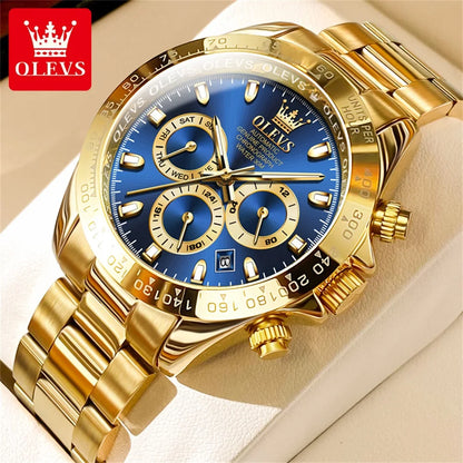 OLEVS 6638 Men's Automatic Mechanical Watch Waterproof Luminous Stainless Steel Strap Men's Mechanical Watch Fashion Luxury
