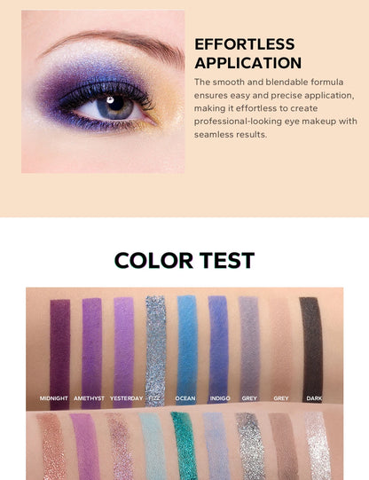 45 Color Eyeshadow Palette, Neon Glitter Matte Eyeshadow Natural Nude,Highly Pigmented Nude Warm Color Tone,Colorful Makeup