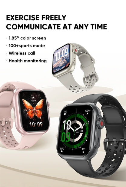 For Apple Watch Ultra 2 1000 mAh Smart Watch Men Women 1.85-inch HD Full Touch Screen IP68 Waterproof Bluetooth Call Smartwatch