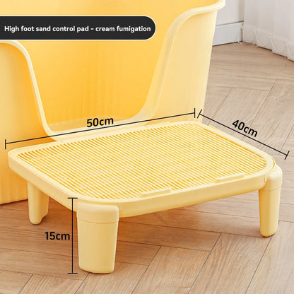 HOOPET Cats Litter Mat Anti-splashing Double Layer Pet Cat Litter Box Pet Washable Pads For Cats Durable Cleaning Mat Supplies