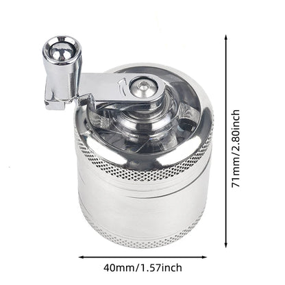 4 Layers Premium Zinc Alloy Herb Grinders for Smoking, Multifunctional Crusher,Grass Grinders,Tobacco Smoking Gadgets