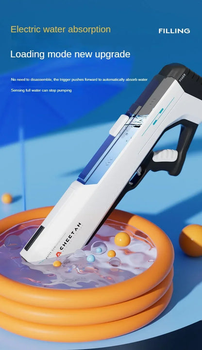 Automatically Water High Pressure Electric Water Gun Toys for Kids Summer Outdoor Pool Fight Games Children Water Toys Gift