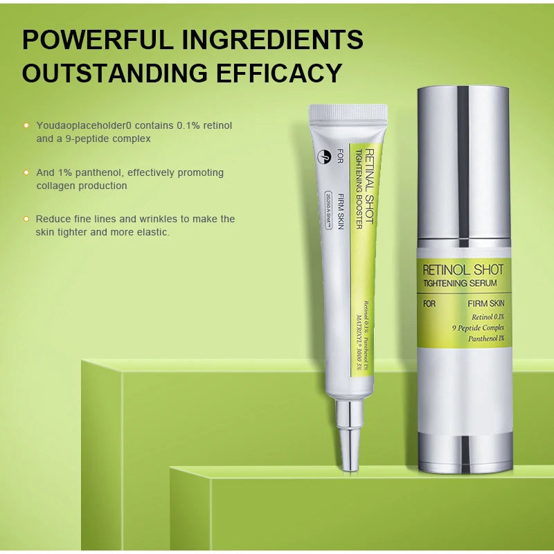 Korean Retinol Shot Eye Tightening Moisturizing Booster Cream,Facial Moisturizing Serum,,Reduce Wrinkles & Fine Lines,Anti-Aging