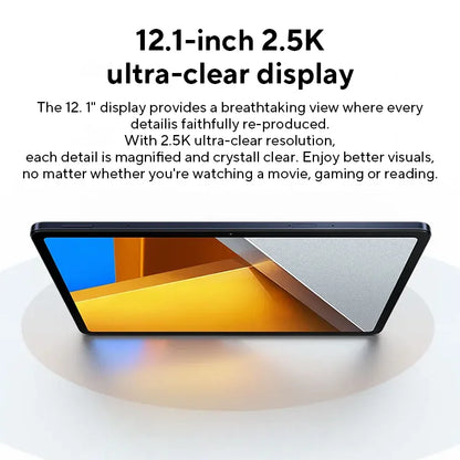 [World Premiere] POCO Pad 12.1'' 120Hz 2.5K Display Snapdragon 7s Gen 2 Octa core Processor 33W 10000mAh Battery Quad speakers