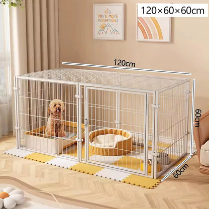 Pet Fence,Dog Cat,Indoor Small Dog,Prison Break Prevention,Dog Nest,Dogs Cage,Home Use,Extra Large,Thickened, Reinforced Cage