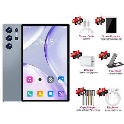 2025 NEW Pad S23 Ultra Tablets MTK6797 Android 12 16GB+1TB 5G Dual SIM 10 Core 10000mAh Bluetooth WiFi WPS Original Tablet PC