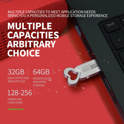 Zsuit 10pcs/lot USB Flash Drives 128GB Pen drive High Speed Metal Pendrive 3.0 16GB 32GB 64GB Free LOGO Flash Memory Drive