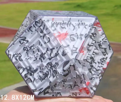 Mini Burn Brain Color 3D Puzzle Cube Maze Box Bead Magic Game intelligent Educational Pocket Fingertip Toy Gift for Kid Adult