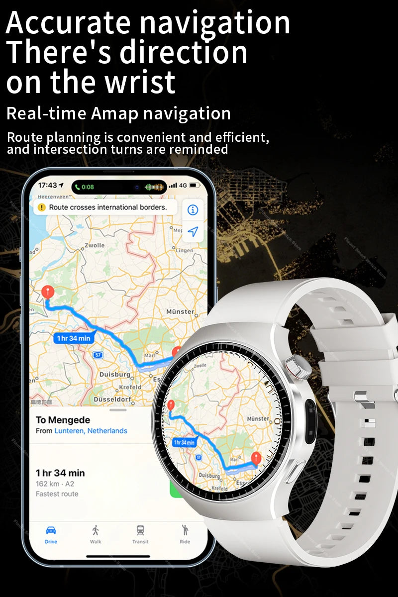 Original For Huawei Watch 5 Smartwatch 2025 Sensor Window AMOLED 4G ROM NFC Compass Clock Bluetooth Call Smart Watch Men Women