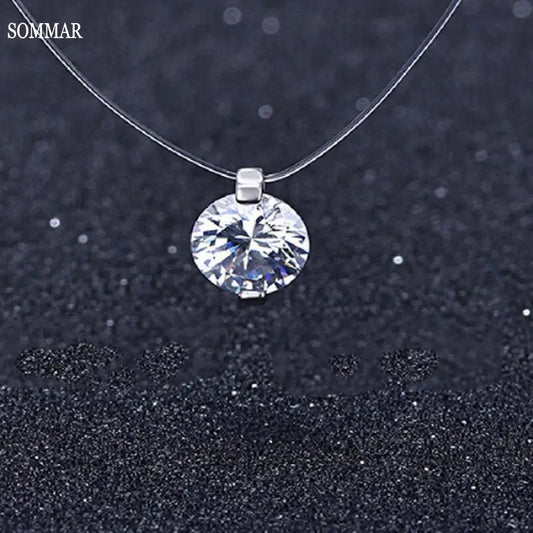 SOMMAR Vintage Love PVD plated  collar necklace for women round zircon round zircon neck jewelery Costume Jewellery