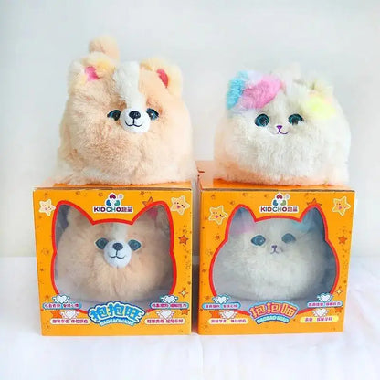 Simulation Interactive Huggy Cat Dogs Realistic Electric Plush Speak Electronic Accompanied Pet Doll Toy Kids Birthday Gifts