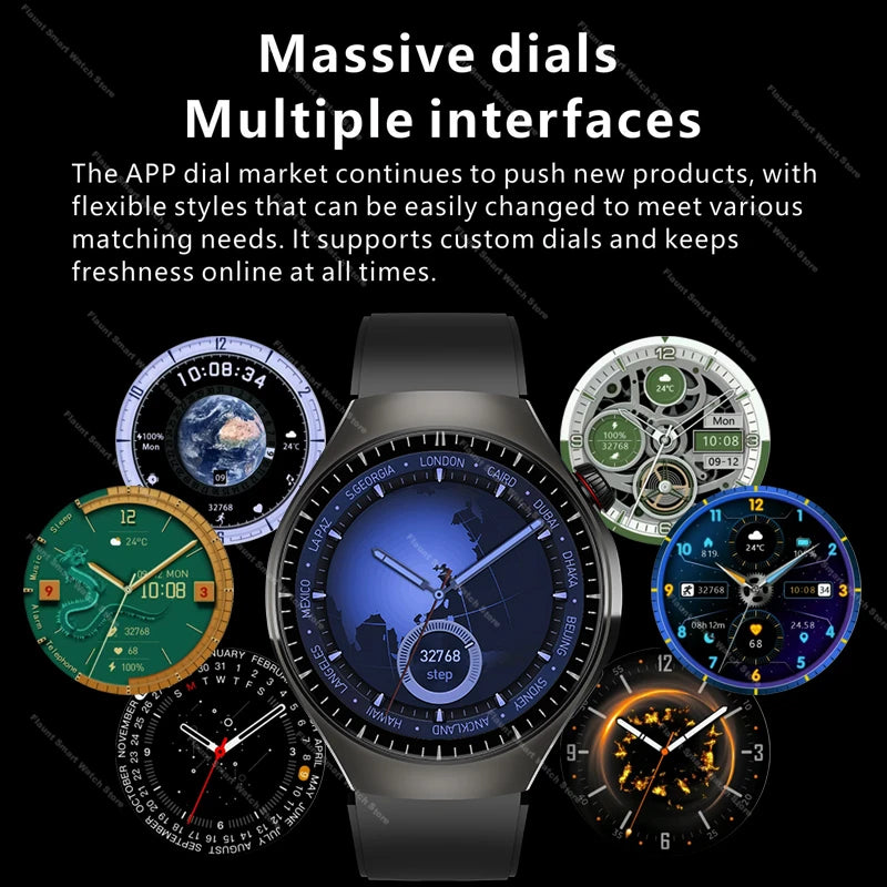 Original For Huawei Watch 5 Smartwatch 2025 Sensor Window AMOLED 4G ROM NFC Compass Clock Bluetooth Call Smart Watch Men Women