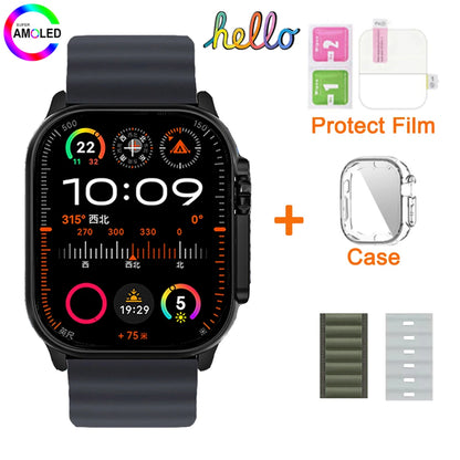 2025 Hello Watch 3 Plus Ultra Upgrade SmartWatch Original 49mm AMOLED 4G ROM NFC GPT Compass Photo Album Local Music Men Watch