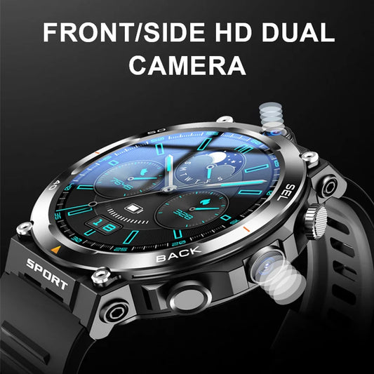 4G LTE Smartwatch 2025 Android os GPS Video Voice Wi-Fi Call Messaging HD Dual Cameras 4G Sim Card WIFI Men's Smart Watch 2025
