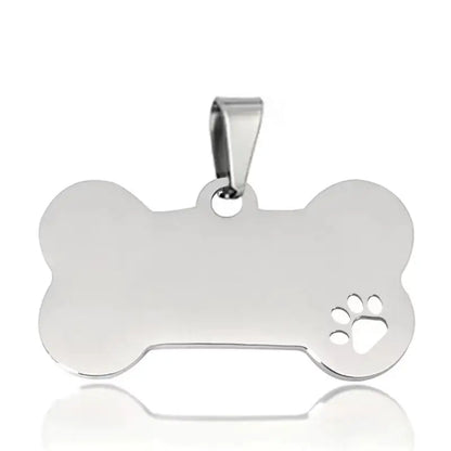 Personalized Dog Tag Necklace Custom Stainless Steel Name Engraved Identity Tag For Dog Collar Anti Loss Pet Nameplate Pendant
