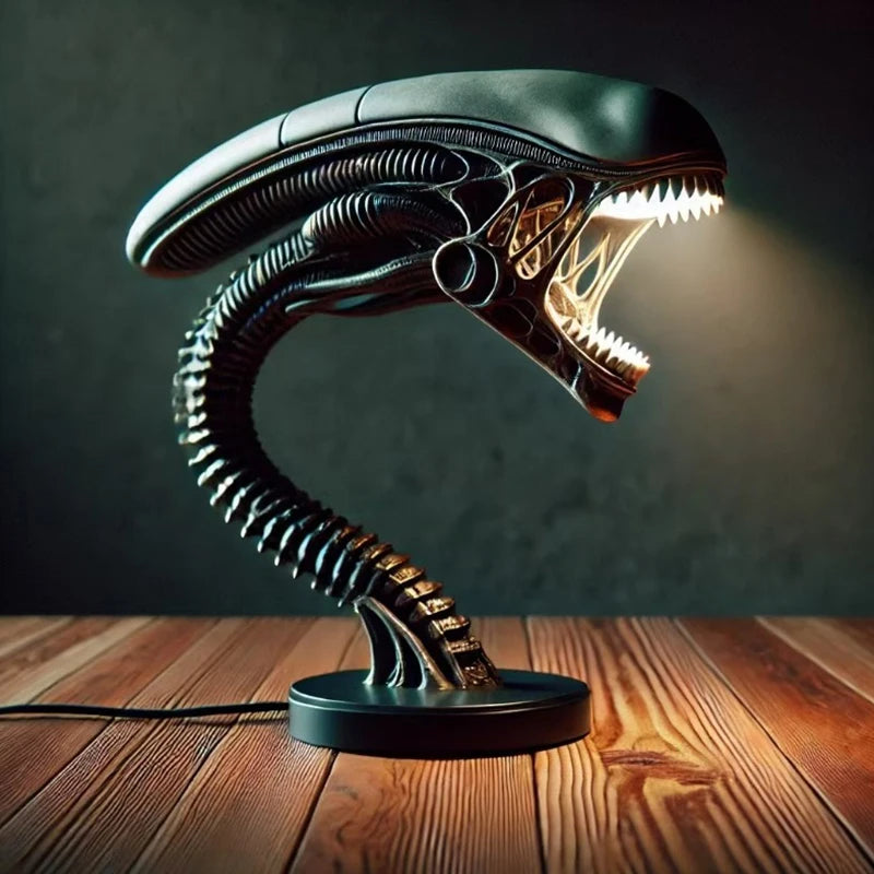 〔CC55〕Unique Alien Creature Lamp Stand, Bedroom Home Decorative Lamps, Resin Decoration Items Ornaments, Two Styles Optional,1pc