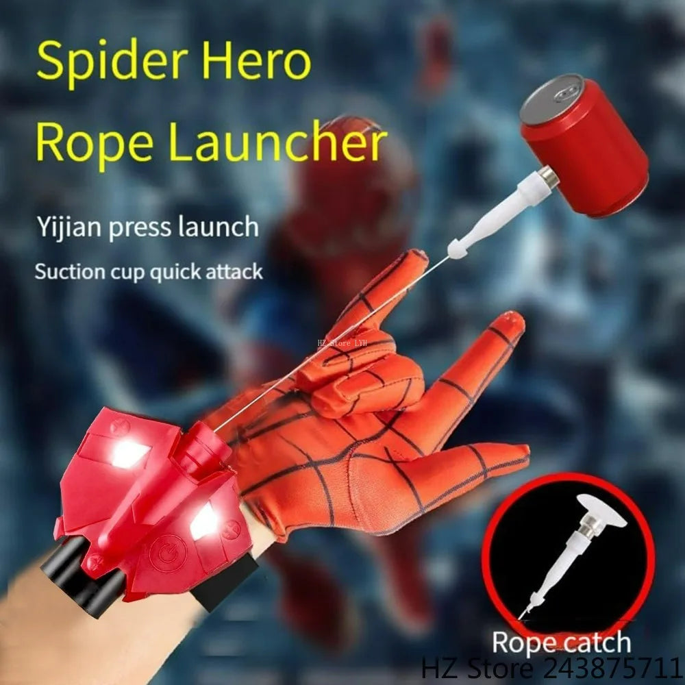 Spider Web Launcher with light String Shooters Toy Gadgets String Shooter Superhero Role-Play Cool Stuff Fun Toys Halloween Gift