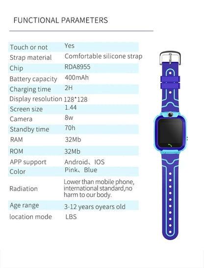 Xiaomi Kids Smart Watch SOS GPS Location 4G Sim Card Call Child Smart Watch Camera Waterproof Boys Girl Gift For Ios Android NEW