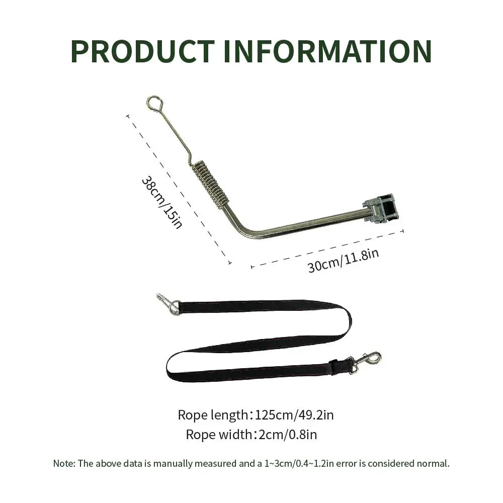 Adjustable Elastic Bike Leash Dog Stick Pet Traction Outdoor Cycling Dog Walking Buffer Stretchable Dog Leash Bike Accessory