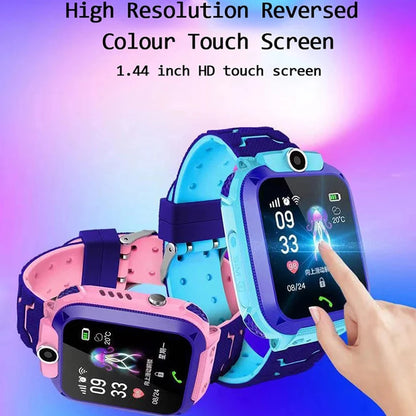 Fashion Q12 Kids Smart Watch IP67 Waterproof SOS Camera Phone 2G SIM Card Voice Call LBS Location Child Clock Smartwatches Gift