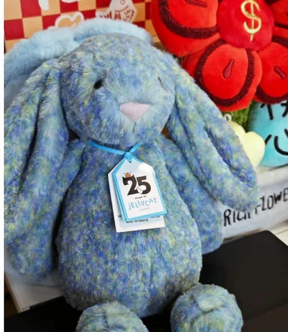 New 30cm Monet Bunny Plush Doll 25th Anniversary New Shy Blue Oil Painting Rabbit Home Decoration Cat And Dog Toy Pet Gift