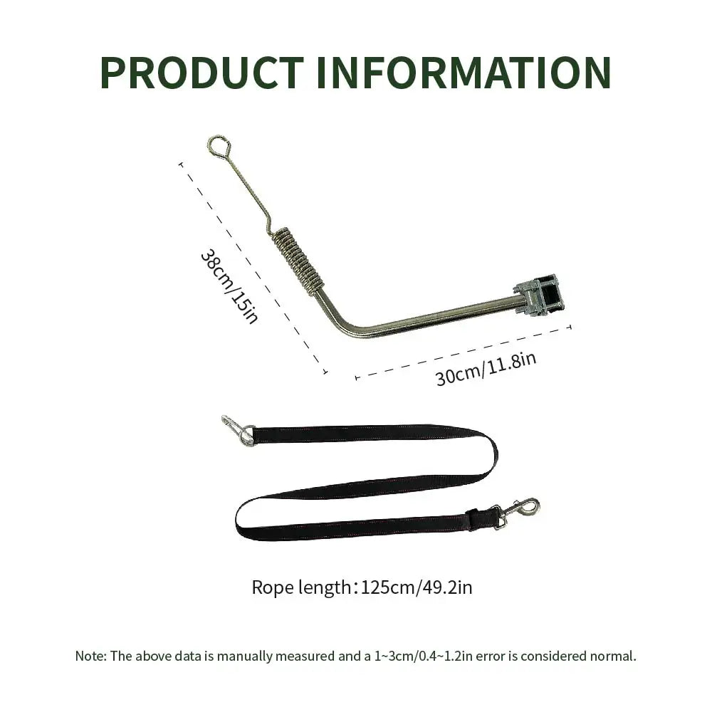 Adjustable Elastic Bike Leash Dog Stick Pet Traction Outdoor Cycling Dog Walking Buffer Stretchable Dog Leash Bike Accessory