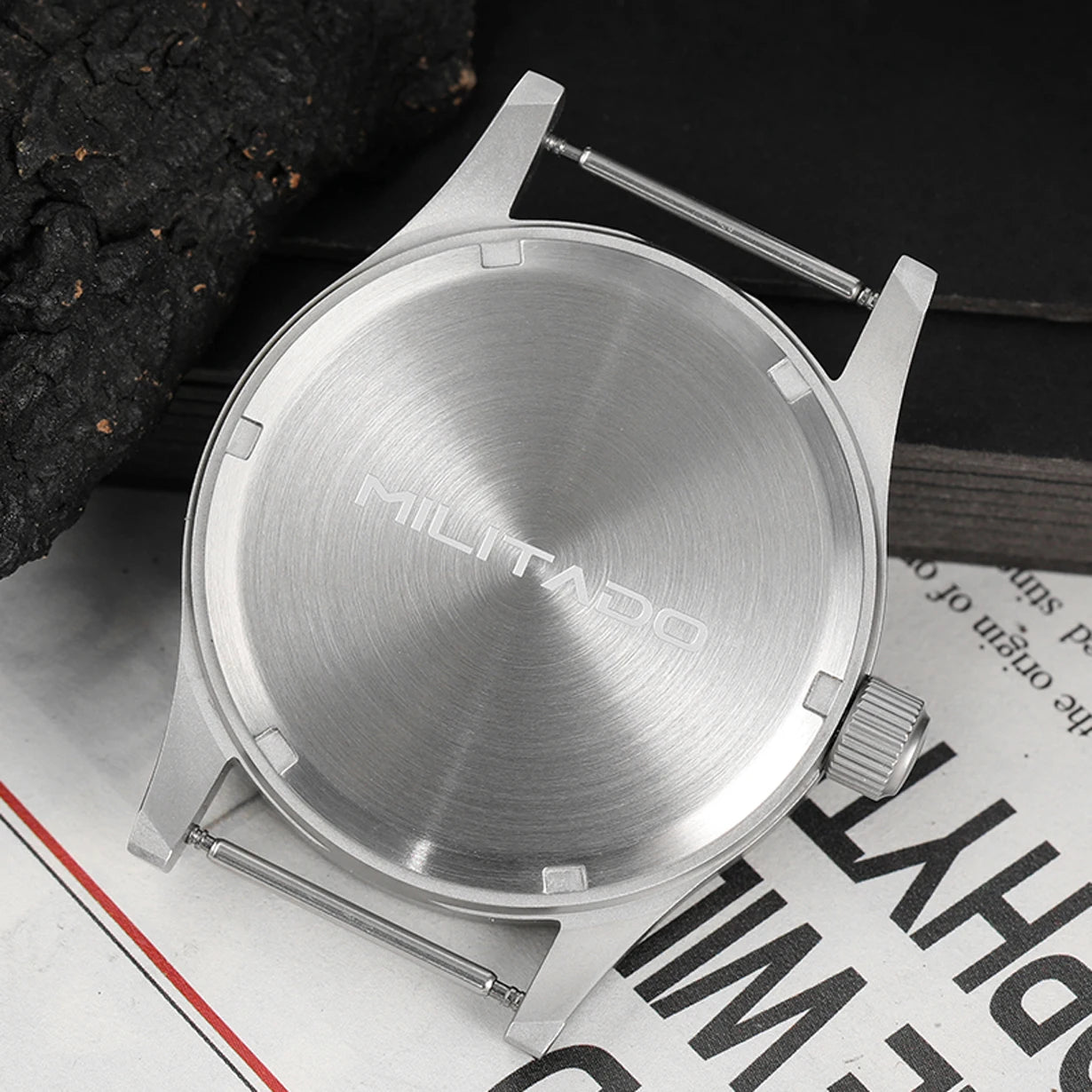 Militado ML05 38mm Vintage Watch VH31 Quartz Movement Field Watches Domed Sapphire Crystal With High Clear AR Coating Wristwatch
