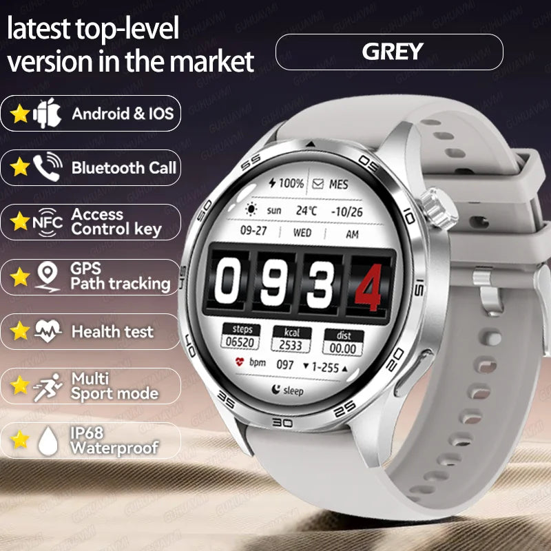 New Huawei Watch GT5 Pro Smart Watch 1.53 Inch HD AMOLED Screen NFC GPS Tracker Bluetooth Call Health Monitoring Watch Men Women