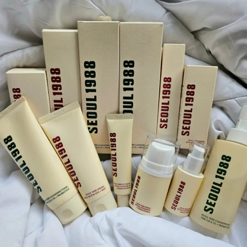 Seoul 1988 Korean Skin Care Set Snail Mucin Eye Contour Care Vitamin C Retinol Dark Circles Removal Seoul 1988 Korean Cosmetics