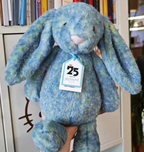 New 30cm Monet Bunny Plush Doll 25th Anniversary New Shy Blue Oil Painting Rabbit Home Decoration Cat And Dog Toy Pet Gift