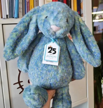 New 30cm Monet Bunny Plush Doll 25th Anniversary New Shy Blue Oil Painting Rabbit Home Decoration Cat And Dog Toy Pet Gift