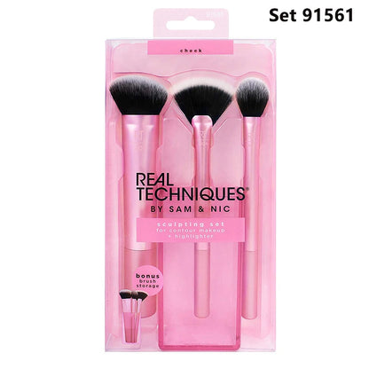Real Techniques makeup brushes set for cosmetic foundation powder blush eyeshadow kabuki blending make up brush beauty tool 1415