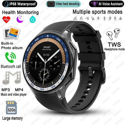 2025 New For OPPO Watch X High-End Business Watch Men 32G Memory Video Playback Smart Watch Sports Fitness Waterproof Bracelet
