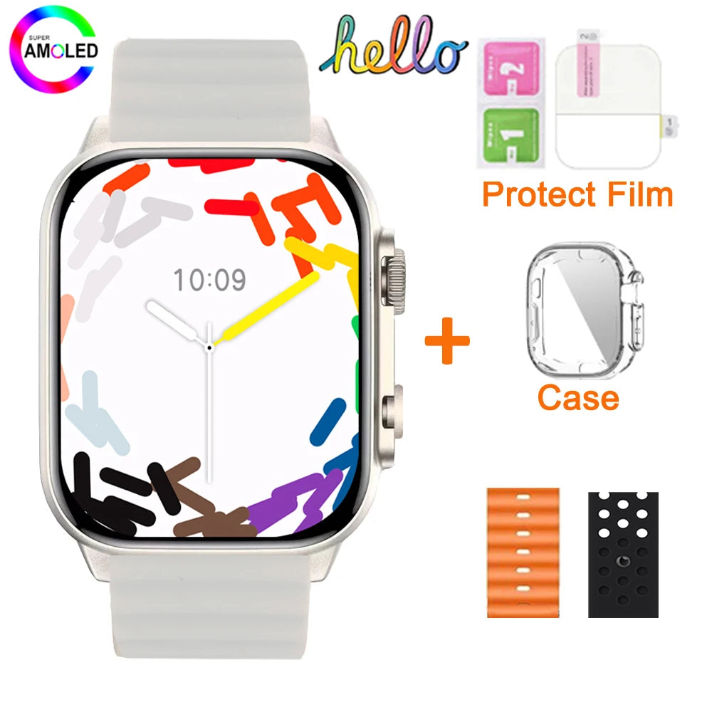 2025 Hello Watch 3 Plus Ultra Upgrade SmartWatch Original 49mm AMOLED 4G ROM NFC GPT Compass Photo Album Local Music Men Watch