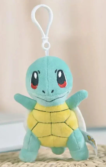 21PCs/set Pokemon Snorlaxs Charmanders Eevees Plush Doll Pendant Stuffed BulbasaurSquirtle Pendant Plush Keychain