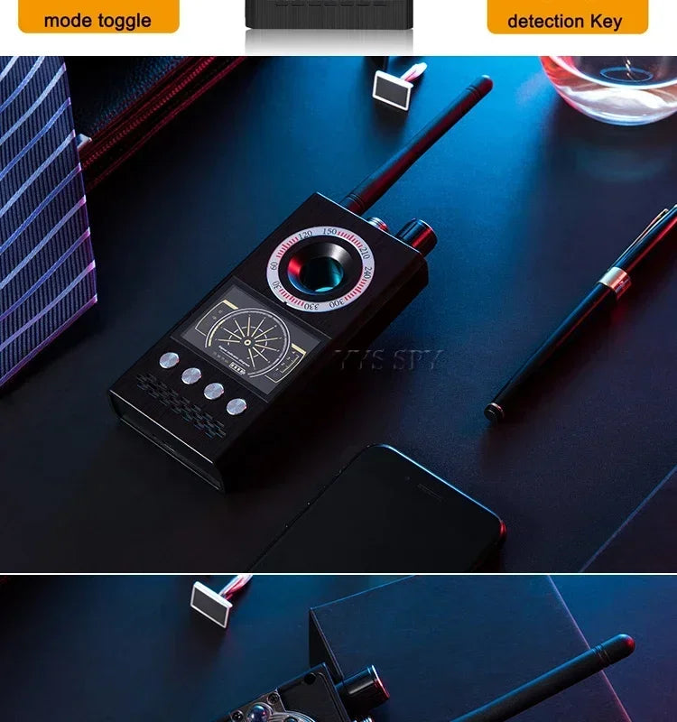 Professional Anti Spy Camera Detector K68 Bug Scanner Security Protection RF Signal Cam Hidden Gadgets Car GPS Tracker Finder