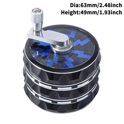 4 Layers Premium Zinc Alloy Herb Grinders for Smoking, Multifunctional Crusher,Grass Grinders,Tobacco Smoking Gadgets