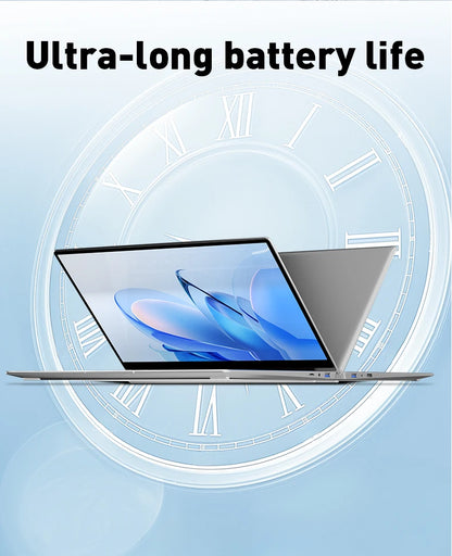 LENO 14.1" Ultra Slim Laptop Windows11 16GB RAM 2TB SSD Intel N3700 Notebook Gamer 1920*1080 Display Office Study Computer PC