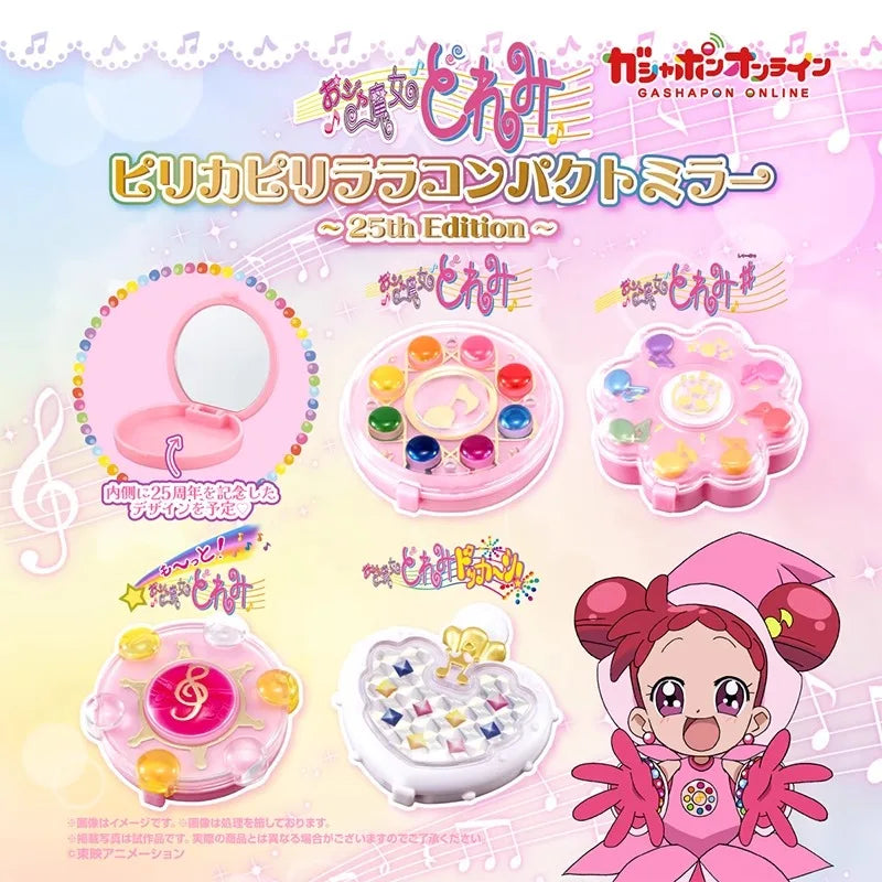 Magical DoReMi Gacha Toys Mini Transformation Mirror Box Makeup Mirrors 25th Anniversary Edition Model Action Figure Toys