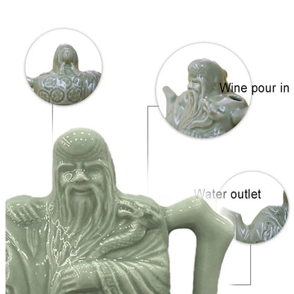 2024 Ceramic Assassin Tea Pot Handmade Chinese Ceramic Tea Kettle Coffee Tea Drinking Container Magic Assassin Trick Teapot