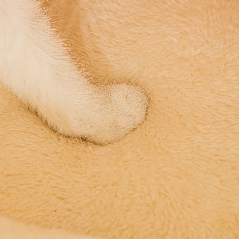 Winter Warm Pet Cat Bed Soft Plush Cat Cave Bed Enclosed Kitten House Pet Sleeping Bed for Cats Small Dogs Pet Supplies