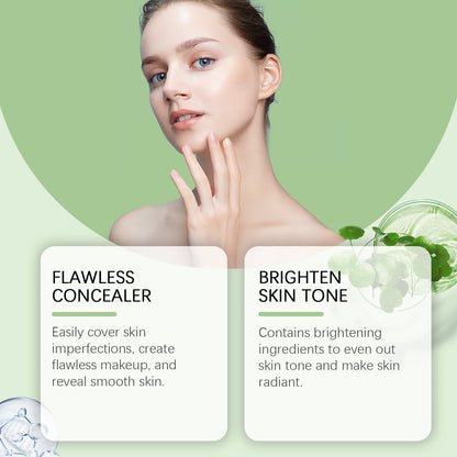 Centella Asiatica CC Cream Foundation Color Correcting Facial Repair BB Cream Full Coverage Natural Concealer Whitening Liquid