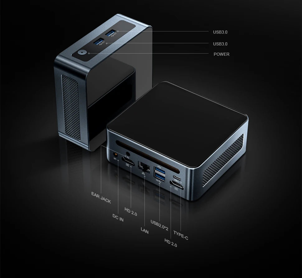 Chatreey Mini PC AN2P/AN2C Ryzen 5 5625U/3550H Gaming Desktop Computer NVME SSD WIFI6 HD  Windows 11 Pro